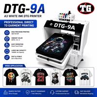 Printer DTG Digital Langsung dari Pabrik untuk Kaos Warna Terang dan Gelap, Cetak Kustom Pakaian