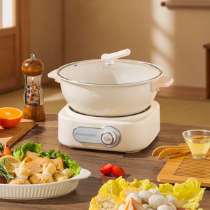 หม้อไฟฟ้าครัวเรือน Kitchen Mommy ขนาด 2 ลิตร ฝาแก้วนิรภัยอเนกประสงค์ สำหรับใช้ในบ้าน - Product Image 1