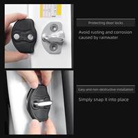 Compatible avec Tesla Model 3/Y, protections pour les poignées de porte, matériau en élastomère thermoplastique, installation par clipser.