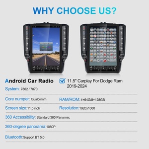 Navihua 11.5'' Tesla Style Screen Vertical Screen Multimedia <b>Auto</b> Stereo GPS Navigation Android Monitor for Dodge RAM 2019-2024 - Product Image 6