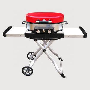 <span class=keywords><strong>Barbecue</strong></span>, chariot de Camping Portable pliable, Grill électronique à <span class=keywords><strong>gaz</strong></span>, avec chariot, pour l'extérieur, pouces - Product Image 2
