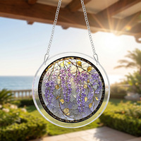 Décoration de fenêtre en acrylique à suspendre, puzzle attrape-soleil, 83 pièces, 7,4 pouces, ornement DIY, art de jardin, cadeau pour maman et adultes