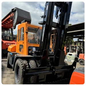 <b>Used</b> Vigoshop TCM FD100 Diesel Forklift with Three Stage Mast Widely <b>Used</b> in Steel Mills Ports and Freight Yards - Product Image 5