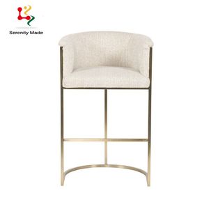 <span class=keywords><strong>Tabouret</strong></span> <span class=keywords><strong>de</strong></span> <span class=keywords><strong>bar</strong></span> moderne <span class=keywords><strong>de</strong></span> luxe contemporain avec cadre couleur <span class=keywords><strong>laiton</strong></span> - Product Image 2