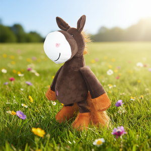 Juguete de Peluche de Caballo de 32 cm, Animal de Peluche Suave para Mascotas - Product Image 3