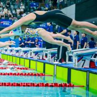 Panneau tactile de chronométrage pour compétition de natation professionnelle