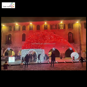 Guirlandes lumineuses du Nouvel An, grandes, imperméables, pour extérieur, chapeau de Père Noël, décorations de Noël lumineuses. - Product Image 6