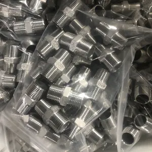 Male Pipe Fitting NPT BSP Low Pressure EPDM Rubber Bulkhead Fitting 304 316 Stainless Steel Water Tank Connector