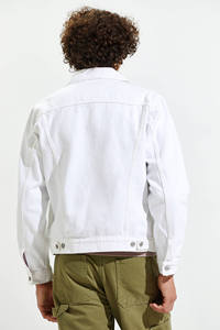 Venta al por mayor <span class=keywords><strong>de</strong></span> moda para hombre 100% algodón Chaquetas blancas personalizadas Jeans chaquetas <span class=keywords><strong>de</strong></span> <span class=keywords><strong>mezclilla</strong></span> para hombres - Product Image 3