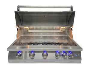 Indoor/Outdoor 5-Burner Stainless Steel <strong>Gas</strong> <strong>Grill</strong> Built-In <strong>BBQ</strong> for Household Outdoor Indoor Barbecue Table Top - Product Image 2