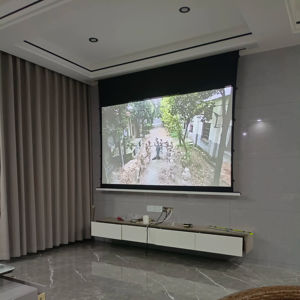 Écran de projection motorisé encastré au plafond PerfecTisan 4k 8k 3d Écran de projection motorisé au plafond ALR Écran de cinéma intérieur - Product Image 1