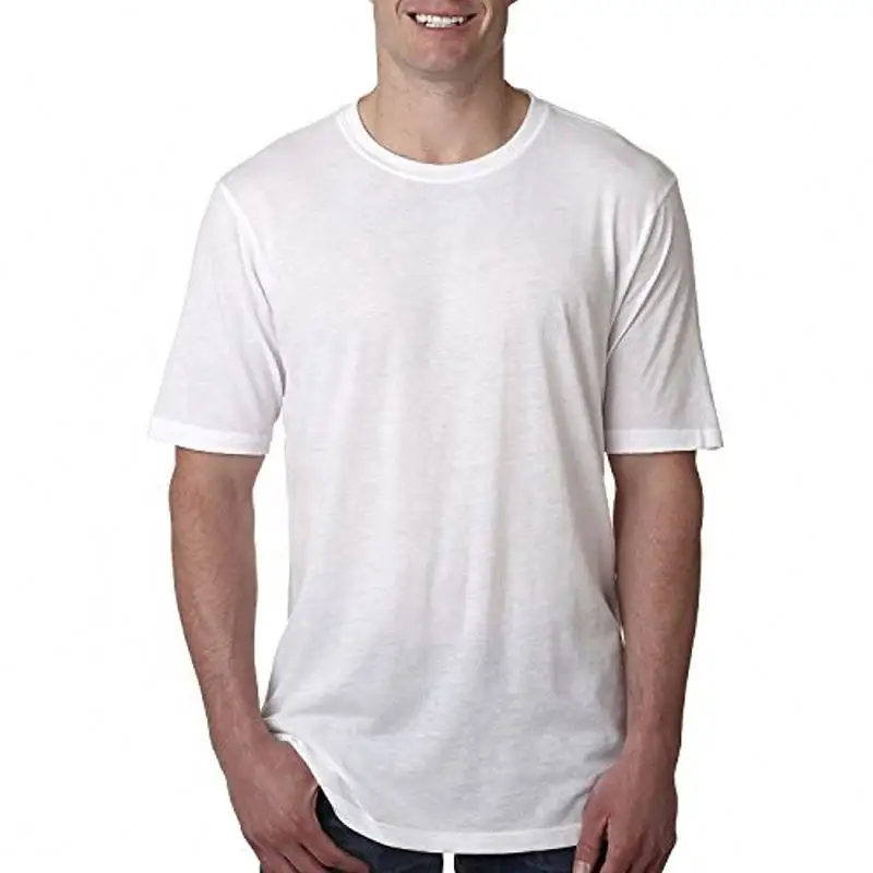 T-Shirt 65% Polyester 35% coton de haute qualité, col ras du cou, en tissu Poly coton, Fitness 65 T-Shirt 35