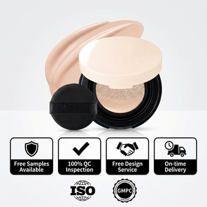 Fond de teint compact portable format voyage, anti-fuite, avec miroir, longue tenue, pour retouches en déplacement - Product Image 6