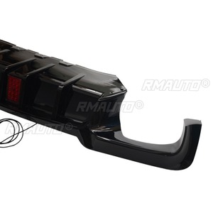 For BMW 5 Series F10 2011-2016 Car <b>LED</b> Rear Bumper Lip Splitter <b>Diffuser</b> Body Kit Bumper Guard Protector Cover Car Accessories - Product Image 6
