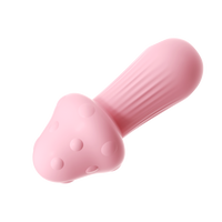 Vibrateur en forme de champignon, contrôle par application, 9 modes de vibration, mini vibrateur mignon en silicone rechargeable rose, OEM ODM, logo personnalisé