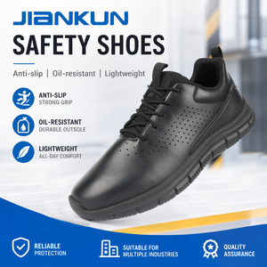 Sandalias de Trabajo de Verano JIANKUN, Impermeables, de Cuero Vacuno Repujado, Económicas, de Alta Calidad, Antideslizantes, con Puntera de Acero, para <span class=keywords><strong>Hombre</strong></span> y Mujer - Product Image 2
