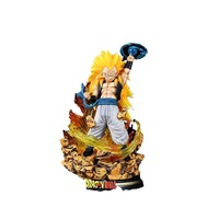 Vente flash - Figurines de collection Dragon Ball GK 25 cm - Goku, Vegeta, Vegetto - Statues d'action d'anime japonais samouraï