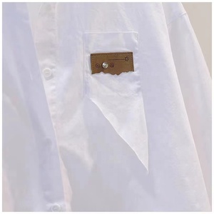 Camisa <span class=keywords><strong>de</strong></span> Manga Larga con Cordón Ajustable para Mujer, Diseño Nuevo <span class=keywords><strong>de</strong></span> Primavera y Otoño, Holgada, Versátil, <span class=keywords><strong>de</strong></span> Longitud Media - Product Image 5