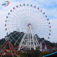 Manèges de parc de haute qualité, équipement d'amusement, vente chaude, manège à anneaux pour enfants et adultes, charmante grande roue
