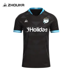 도매 맞춤형 스포츠웨어 남성 축구복 유니폼 승화 인쇄 축구 저지 셔츠 로고와 숫자