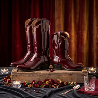 Bottes de travail imperméables pour femme, chaussures d'extérieur, bottes en jean gris, chaussures de ville durables en cuir pour femme
