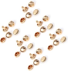 Kodrily Kit de rivets en cuivre pour cuir, rivets à double capuchon X mm, rivets métalliques pour le travail du cuir et du tissu B - Product Image 3