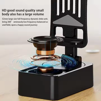 Soporte para Teléfono Celular con Altavoz Inalámbrico (BT5.3), Base Antideslizante, Sonido Envolvente HD, Compatible con Teléfonos Inteligentes iPhone, Batería Recargable