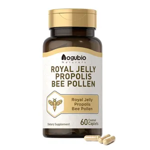 Aogubio Mixed Softgel Capsules Best Bee Pollen Royal Jelly Propolis Organic Propolis Royal Jelly Bee Pollen Extract Capsules