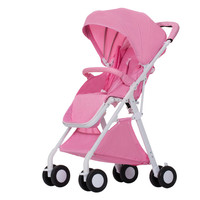Poussette de voyage légère pliable d'une seule main pour bébé, taille cabine d'avion, poussette compacte en alliage d'aluminium OEM ODM EN1888