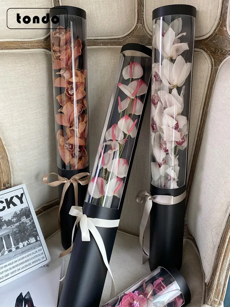 Tone Tondo — boîtes rondes pour Bouquet de fleurs, seau de fleurs, boîte d'emballage cadeau, décorations de maison, porte-Bouquet