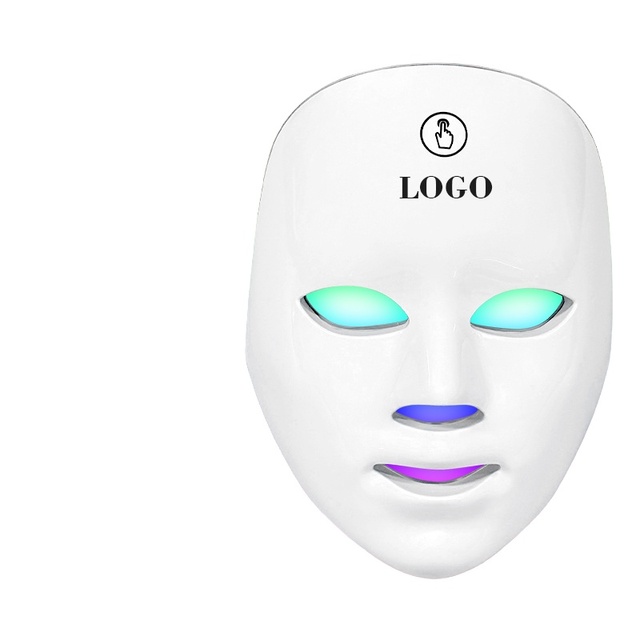 Rechargeable Touch Control Facial Massager Mask 7 Colors LED Facial Mask 7-in-1 Led Face Massage Mask for Women