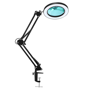 Lámpara Lupa LED con Brazo Oscilante y Abrazadera, Regulable, para Esteticistas, Uso en Salones <span class=keywords><strong>de</strong></span> <span class=keywords><strong>Uñas</strong></span>, Tatuajes y Pestañas, para Escritorio - Product Image 5