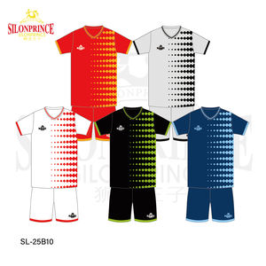 סיטונאי מחיר סביר כדורגל רגיל ללבוש גברים כדורגל גברים כחול חולצת כדורגל לבן מבוגרים - Product Image 6