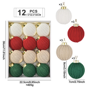 <span class=keywords><strong>Bolas</strong></span> <span class=keywords><strong>de</strong></span> <span class=keywords><strong>Navidad</strong></span> Tejidas <span class=keywords><strong>a</strong></span> <span class=keywords><strong>Crochet</strong></span> Hechas <span class=keywords><strong>a</strong></span> Mano, Adornos Decorativos para Árbol <span class=keywords><strong>de</strong></span> <span class=keywords><strong>Navidad</strong></span>, Estilo INS, Decoración para el Hogar - Product Image 5