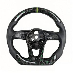 Kit de modification de volant <span class=keywords><strong>sport</strong></span> pour <span class=keywords><strong>Audi</strong></span> A4L/A6/A5/A3 <span class=keywords><strong>RS6</strong></span> Q7, cuir, fibre de carbone/carbone forgé - Product Image 1