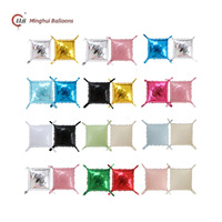 Ensemble de ballons carrés en aluminium mat et métallisé, connecteurs multicolores, ballons carrés en Mylar pour guirlande de ballons DIY