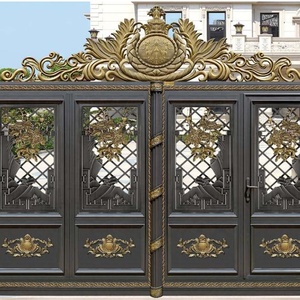 Aluminium <strong>Arch</strong> <strong>Gates</strong> Royal Design Powder Coated Wrought Iron Metal Aluminum Nature Pressure Treated <strong>Wood</strong> Type Customized Color - Product Image 4