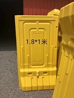 Barreras de carretera llenas de agua protección de tráfico de seguridad de plástico soplado rojo amarillo Precio de Venta caliente de alta calidad