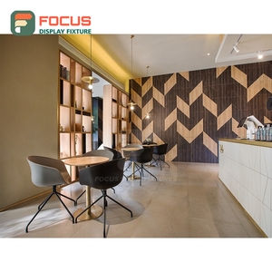 Mostrador de Servicio para Cafetería de Gran Formato con Panel de Vidrio Templado, Zona de Exhibición de Accesorios, Mostrador de Caja para Cafetería - Product Image 6