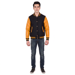 Chaqueta Varsity de Invierno para Hombre FINER THREADS, Servicio OEM de Pakistán, Logotipo Personalizado Bordado en la Parte Delantera, Satén Estampado 100% - Product Image 1