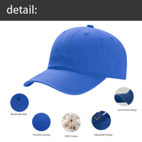Gorras de Béisbol Heycap Personalizadas con Logotipo Bordado, 6 Paneles, Transpirables, de Algodón 100%, Diseño de Visera Curva, Gorra Deportiva Lavada