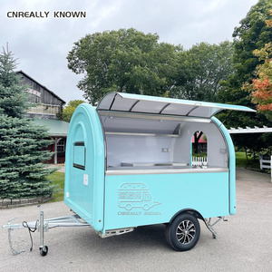 Remolque OEM personalizado y colorido, cocina móvil con certificado COC, carrito de pizza, café, helados y comida. - Product Image 1