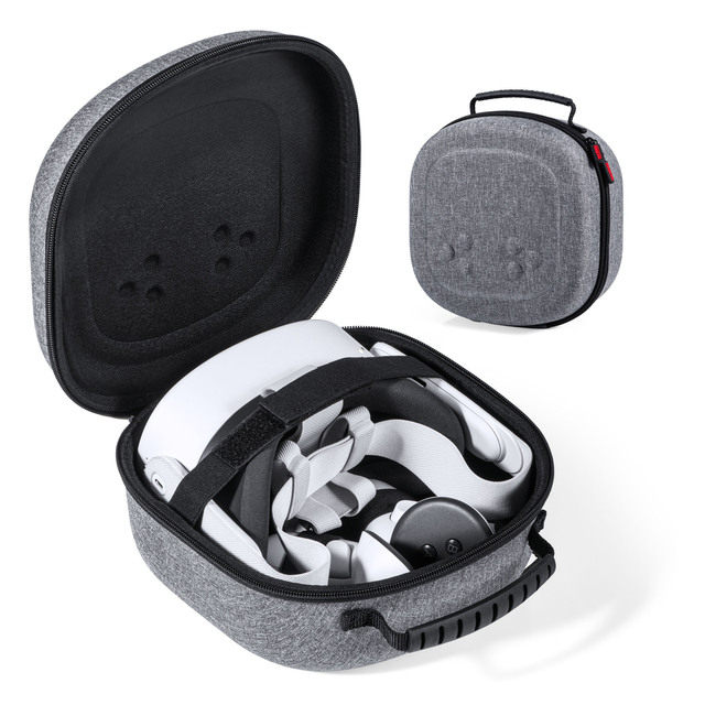 For Meta Quest 3S/2 & VR Head Strap Carrying Case with EVA Material