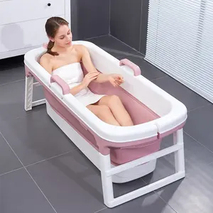 Hot Bán Nhựa Có Thể Gập Lại Tắm Xách Tay Bồn Tắm Cho Người Lớn - Product Image 3