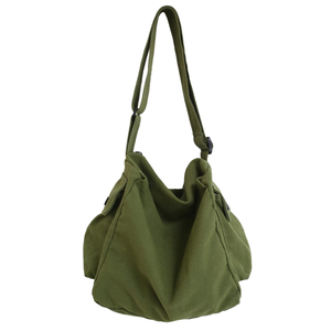 Bolso Bandolera de Lona Sólida Versátil y Personalizable para Mujer con Cierre de Cremallera, Suave e Impermeable, Opción de Muestra Disponible - Product Image 2