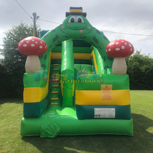 Tobogán inflable comercial de calidad profesional con diseño de rana para niños, castillo inflable para fiestas al aire libre. - Product Image 3