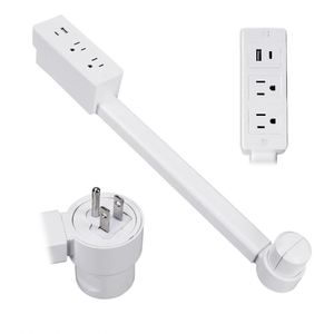 ปลั๊กพ่วงปรับความยาวได้ 44-70 ซม. 2 ช่องเสียบแบบ US และพอร์ต USB A+C หมุนได้ 180 องศา สำหรับใช้หลังโซฟา ราคาคุ้มค่า - Product Image 4