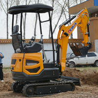 Excavator Mini Berkualitas Tinggi Ce Mini Crawler 1 Ton 1.2 Tbucket Mesin Diesel Mini Excavator untuk Excavator Mesin Epa