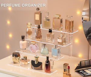 Nhà máy tùy chỉnh rõ ràng <span class=keywords><strong>Acrylic</strong></span> Nước hoa tổ chức hiển thị risers trong suốt 4 Tier <span class=keywords><strong>Acrylic</strong></span> con số đồ chơi hiển thị đứng cho nhà - Product Image 2