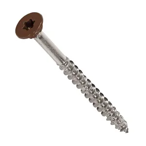 12G A4 Torx Decking 목제 나사 편평한 스테인리스 사각 머리 T 25 3In 나무는 입히는 도매 갑판 나사를 대우했습니다